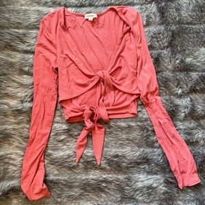 Long sleeve crop top